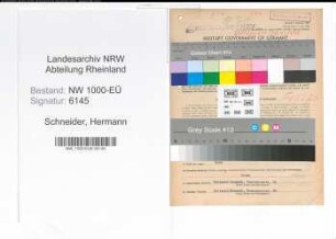 Entnazifizierung Hermann Schneider, geb. 23.04.1899 (Steiger)