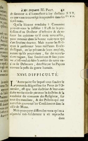 XXVI. Difficulté. - XIX. Difficulté.