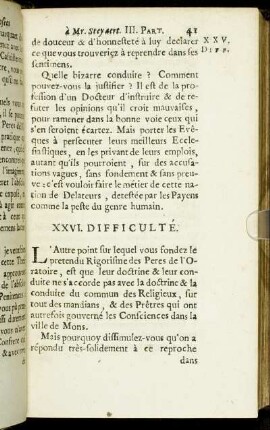 XXVI. Difficulté. - XIX. Difficulté.