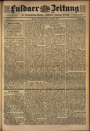 Ausgabe vom Mittwoch, den 28. September 1898.