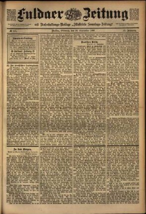 Ausgabe vom Mittwoch, den 28. September 1898.