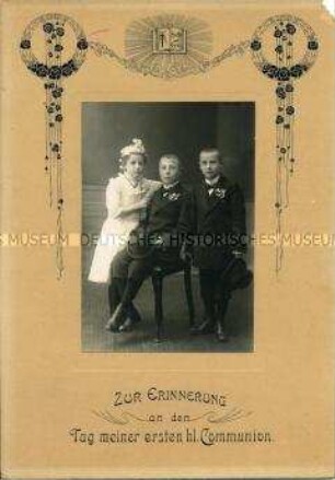 Erinnerungsfoto zur Kommunion