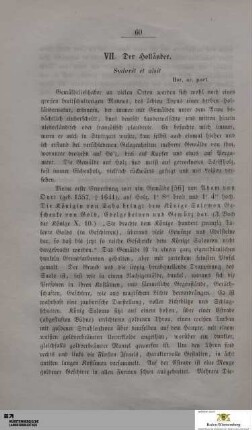 VII. Der Holländer