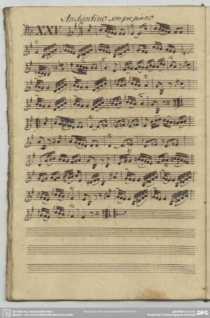 25. Anonymus, Andante, e-Moll