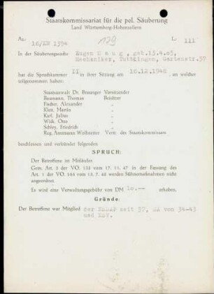 Haug, Eugen