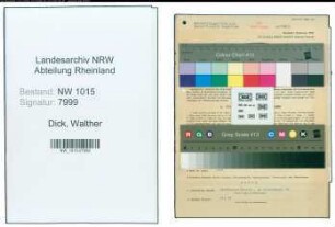 Entnazifizierung Walther Dick , geb. 25.02.1902 (Ingenieur)