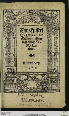 Die Epistel S. Paul an die Galater