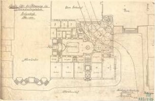 Fischer, Theodor; Würzburg, Münsterplatz; Sparkasse - Grundriss EG