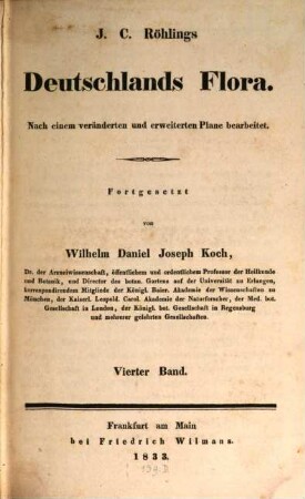 J. C. Röhlings Deutschlands Flora, 4