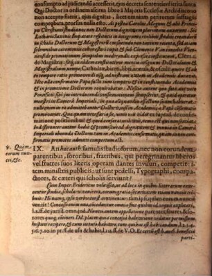 Resolutio quaestionum iuris controversi XVIII, de privilegiis studiosorum