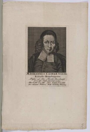 Bildnis des Iohannes Caspar Schad