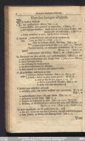Von der heiligen Schrift.