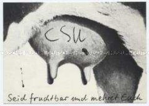 Satirepostkarte zur CSU