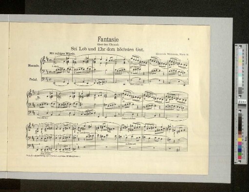 Fantasie über den Choral: Sei Lob und Ehr dem höchsten Gut.