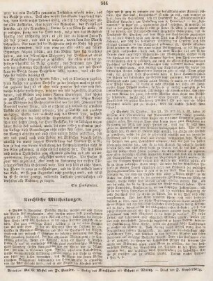544 Kirchliche Mittheilungen