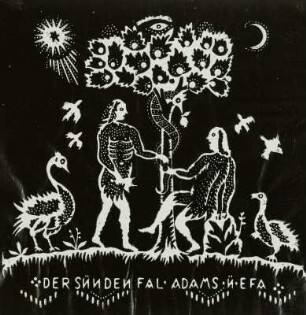 Decken-Dekor 'Adam und Eva'