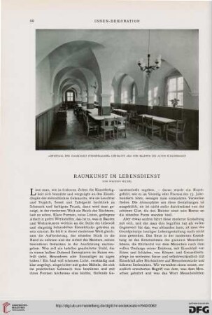 Raumkunst im Lebensdienst