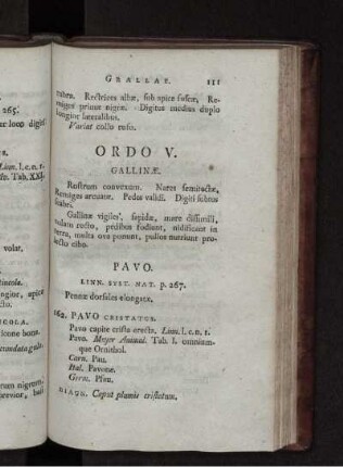 ORDO V. Gallinae.