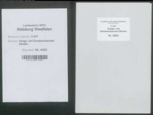 Rechnungen des Fürstentums Corvey