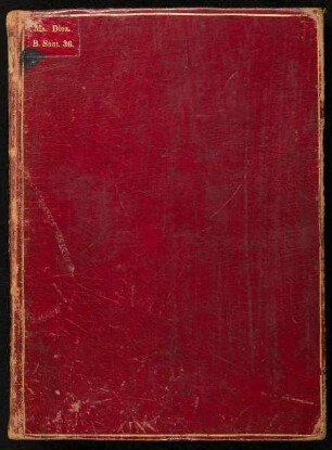 C. Valerius Catullus: Carmina : Ms. Diez. B Sant. 36