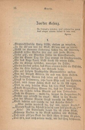 Zweiter Gesang