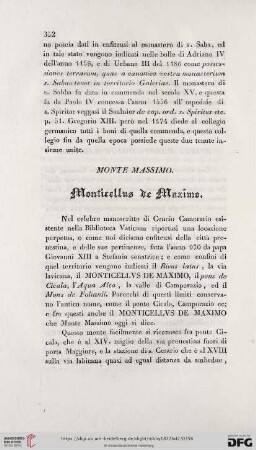 Monticellus de Maximo