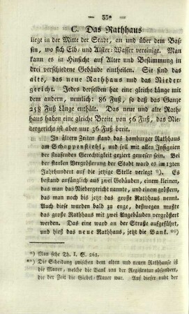 C. Das Rathhaus