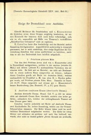 Einige für Deutschland neue Anobiidae