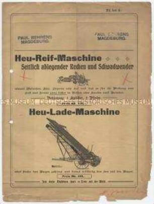 Heu-Reif-Maschine / Heu-Lade-Maschine / Neueste Heuwende und Heureif-Maschine