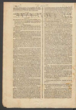 Facultades extraordinarias delegadas á los comandantes generales de los departamentos. : Decreto.