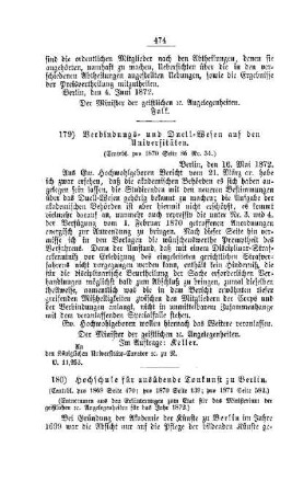 Hochschule für ausübende Tonkunst zu Berlin : [II. Akademien und Universitäten]