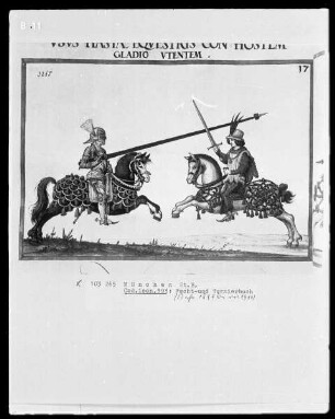 Fecht- und Turnierbuch, 2. Teil — Zwei Ritter kämpfen zu Pferd