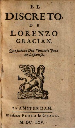 El Discreto De Lorenzo Gracian