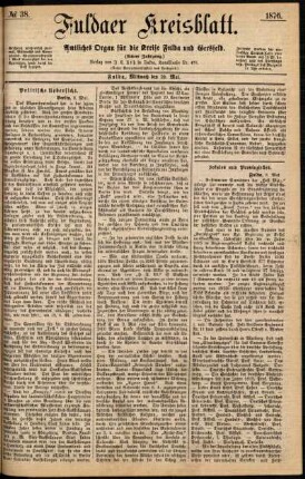 Ausgabe vom Mittwoch, den 10. Mai 1876.