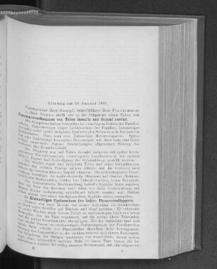 Sitzung am 10. Januar 1899.