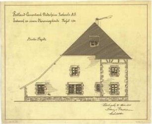 Billing, Hermann; Diedesheim - Neckarelz; Portland - Zementwerke - Ökonomiegebäude Rückfassade