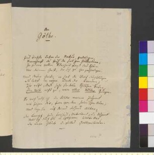 Brief von Muench, Ernst an Goethe, Johann Wolfgang von