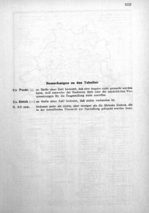 Bermerkungen zu den Tabellen