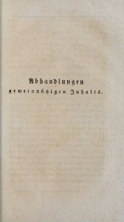 Abhandlungen gemeinnützigen Inhalts