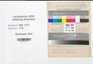 Entnazifizierung Karl Buchwald , geb. 19.02.1891 (Polizist)