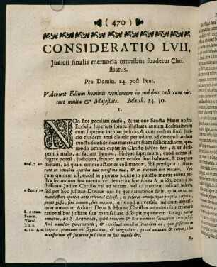 470-477, CONSIDERATIO LVII. Judicii finalis memoria omibus suadetur Christianis.