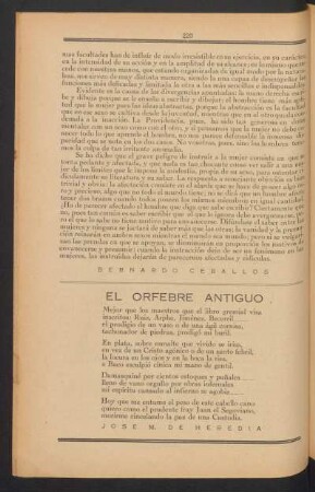 El orfebre antiguo