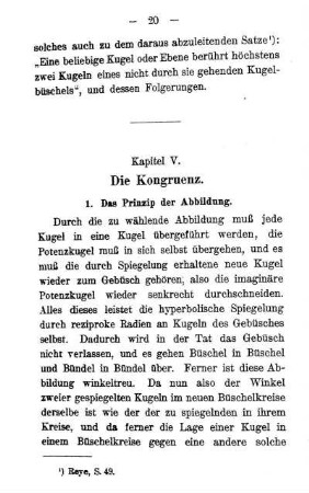 Kapitel V. - Die Kongruenz.