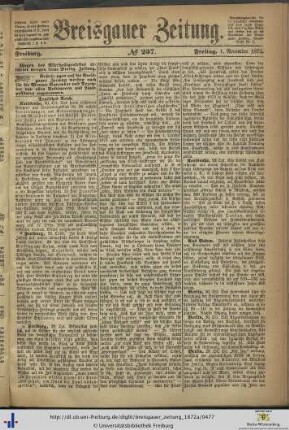 Nr. 257-281 (November 1872)