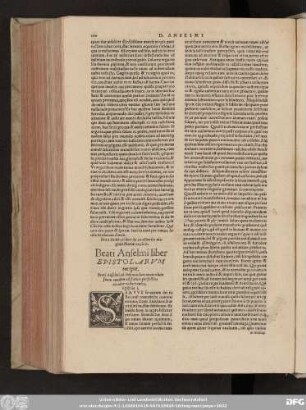 Beati Anselmi liber de excellentia virginis Mariae explicit. Beati Anselmi liber Epistolarum incipit.