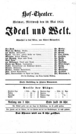 Ideal und Welt