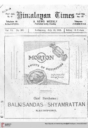 No. XLVIII (12 July 1953)
