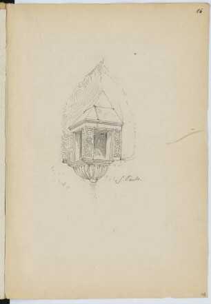 Eppan (St. Pauls): Erker (aus: Skizzen- und Fotoalbum 14)