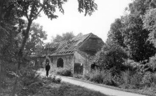 Crostwitz-Horka. Mittel- oder Schäfermühle, Scheune