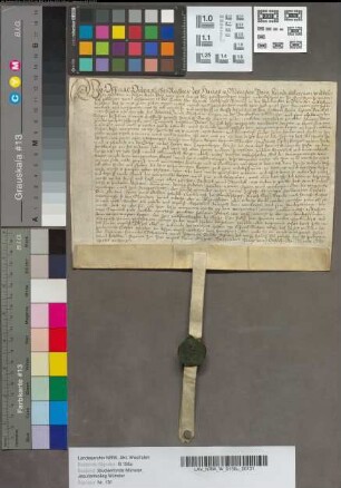 Obligatio über 20 r. auf H. vicarius Holthues als schuldner und Egbert Dankelmann als Gläubiger sprechend.